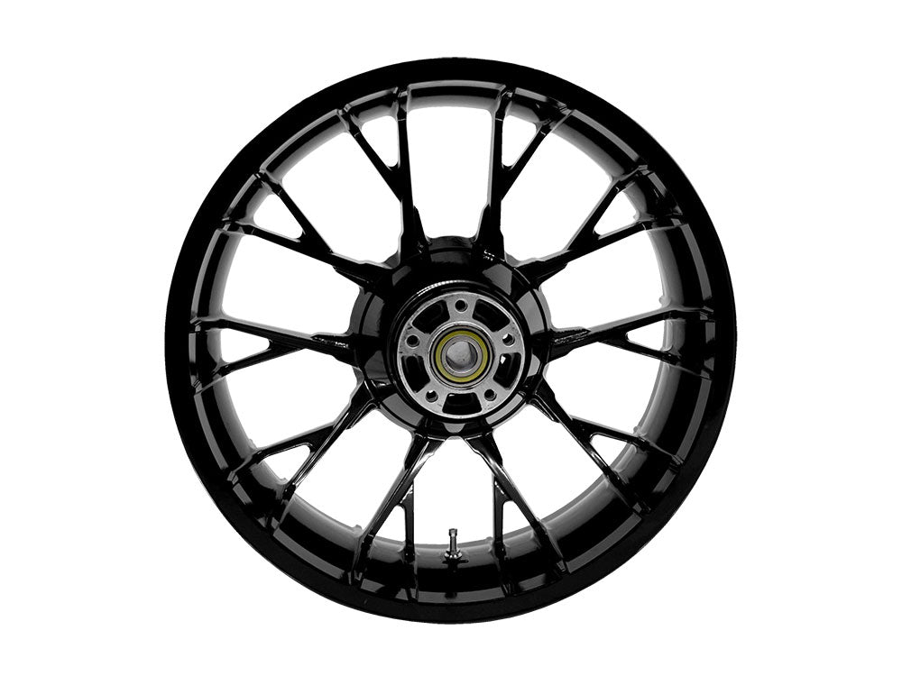 Coastal Moto COA-3D-MAR185SBABST 18" x 5.50" Wide Marlin 3D Wheel w/Rear Hub Gloss Black for Touring 09-Up w/ABS