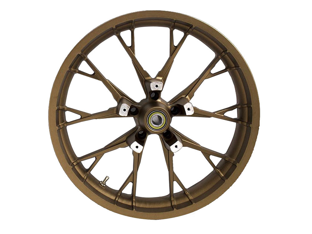 Coastal Moto COA-3D-MAR213BZABST 21" x 3.50" Wide Marlin 3D Wheel w/Front Hub Bronze for Touring 08-Up w/ABS