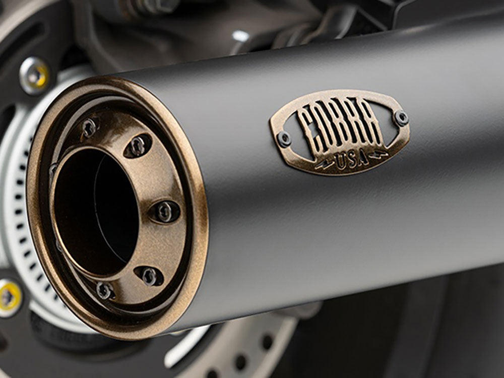 Cobra USA COB-1140BZ Slip-On Muffler Black w/Bronze Tip for Honda CMX/Rebel 1100cc 21-Up