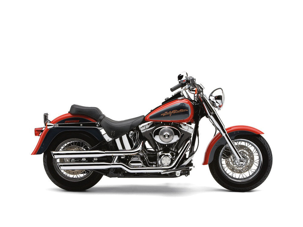 Cobra USA COB-6004 Slash Cut Mufflers Chrome for Softail Standard/Heritage Classic 00-06