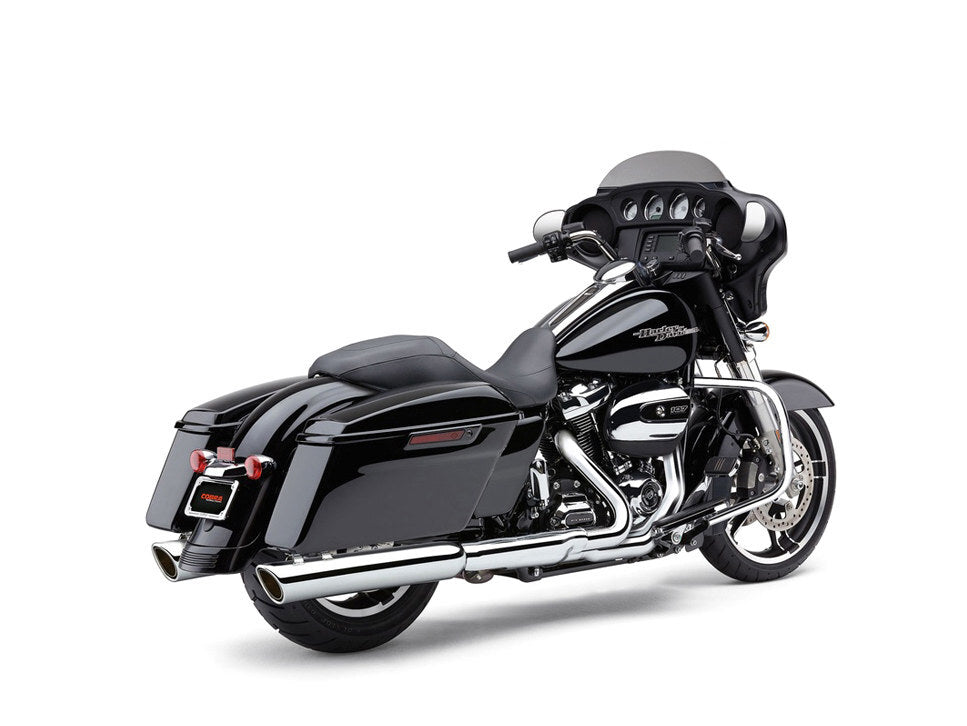 Cobra USA COB-6106 4" 909 Back Slash Slip-On Mufflers Chrome for Touring 95-16/Trike 17-20