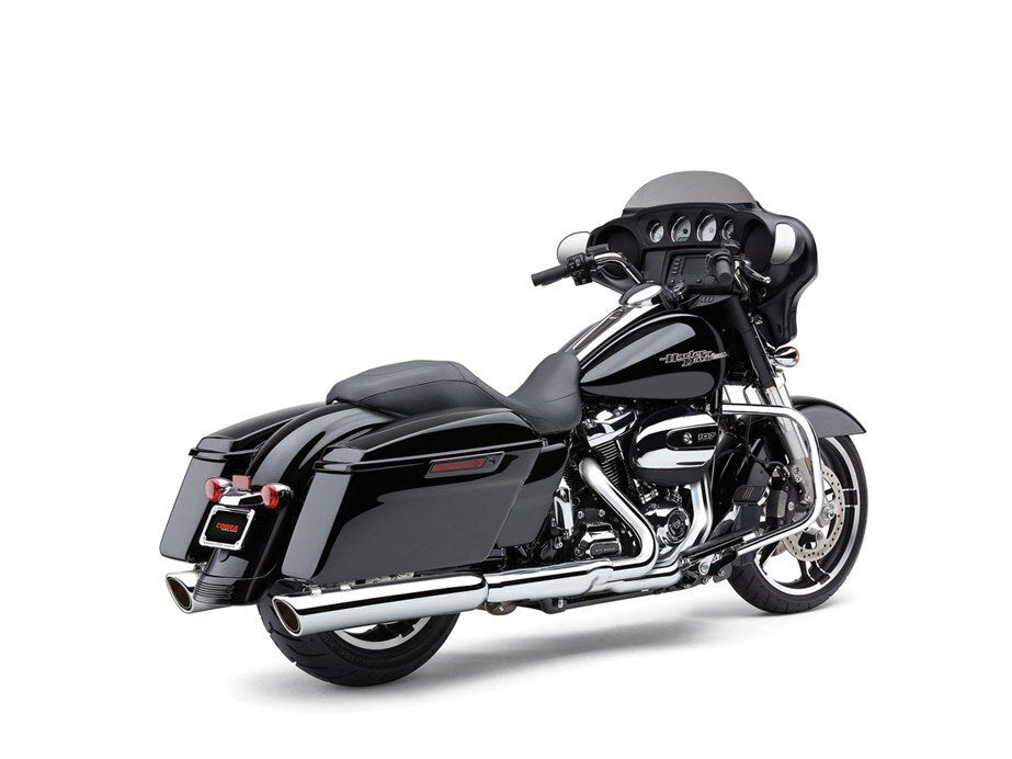 Cobra USA COB-6108 4" 909 Back Slash Slip-On Mufflers Chrome for Touring 17-Up