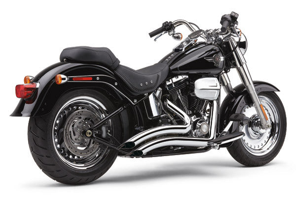 Cobra USA COB-6224 Speedster Short Swept Exhaust Chrome for Softail 86-17