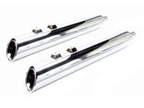 Cobra USA COB-6268 4" 909 Uppercut Slip-On Mufflers Chrome w/Stainless Steel Tips for Touring 95-16/Trike 17-20