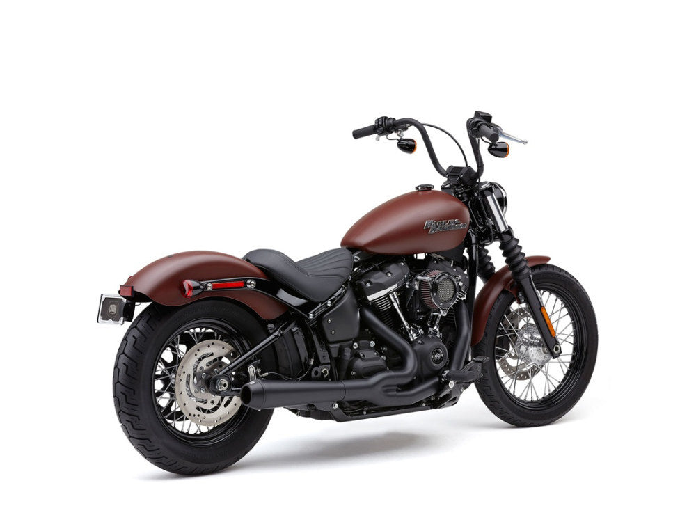 Cobra USA COB-6478B El Diablo 2-1 Exhaust Black w/Black End Cap for Deluxe/Softail Slim/Street Bob/Low Rider 18-Up/Standard 20-Up