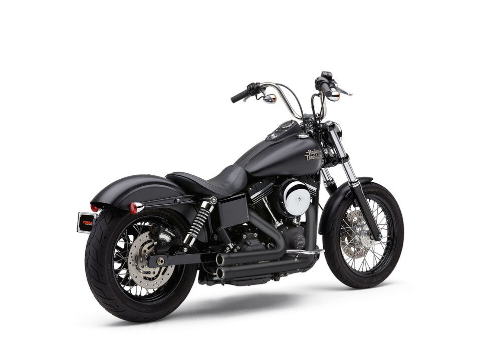 Cobra USA COB-6709B Speedster 909 Exhaust Black for Dyna 06-17