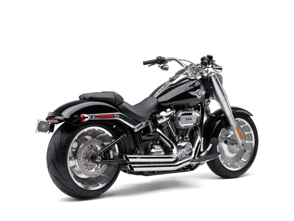 Cobra USA COB-6863 Speedster Slashdown Exhaust Chrome w/Chrome End Cap for Breakout/Fat Boy 18-Up/FXDR 19-Up