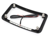 Cycle Visions CV4617B Curved Number Plate Frame Black w/Number Plate Light Only