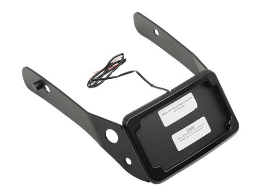 Cycle Visions CV4661B Tail Tidy Fender Eliminator Kit Black w/Number Plate Light Only for Dyna Wide Glide 10-17 [INTERNAL]