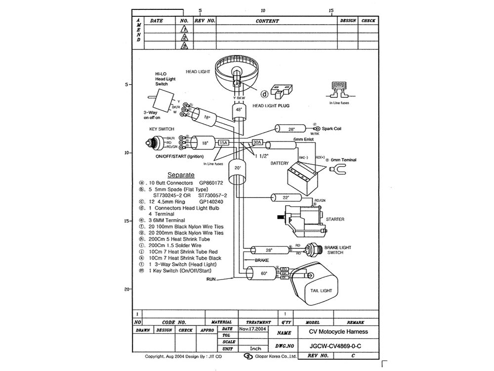 Cycle Visions CV4869 Wiring Harness for Harley-Davidson Custom Motorcycles