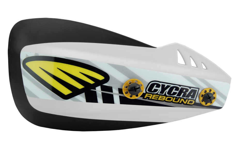 Cycra Rebound Handguards Racer Pack White w/Alloy Mounts