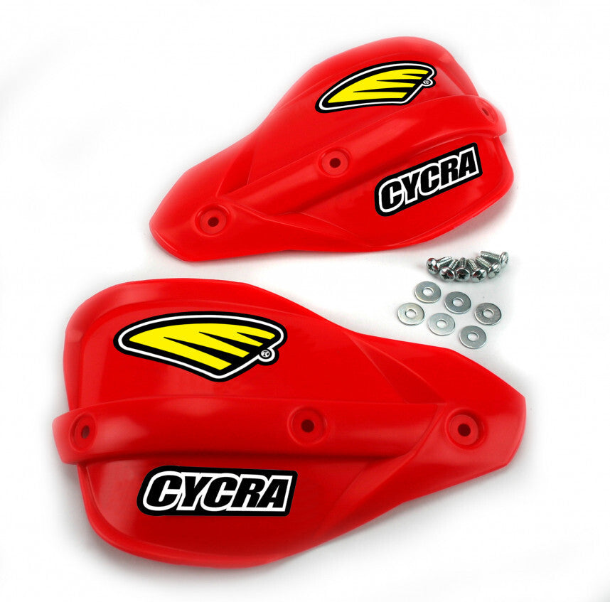 Cycra Replacement Enduro Handguard Shields Red for Probend Alloy Bars Standard & CRM Alloy Bars (non-Ultra)