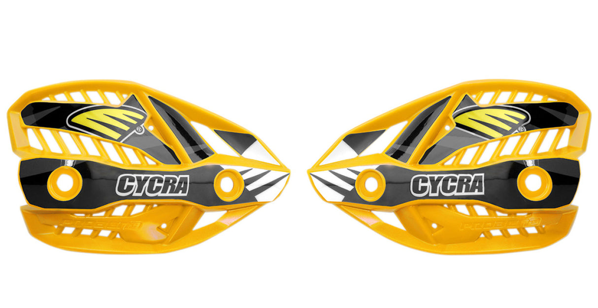 Cycra Replacement Handguard Shields w/out Covers Husky Yellow for Cycra Probend Ultra CRM Alloy Bars