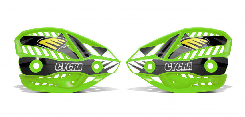 Cycra Replacement Handguard Shields w/out Covers Green for Cycra Probend Ultra CRM Alloy Bars