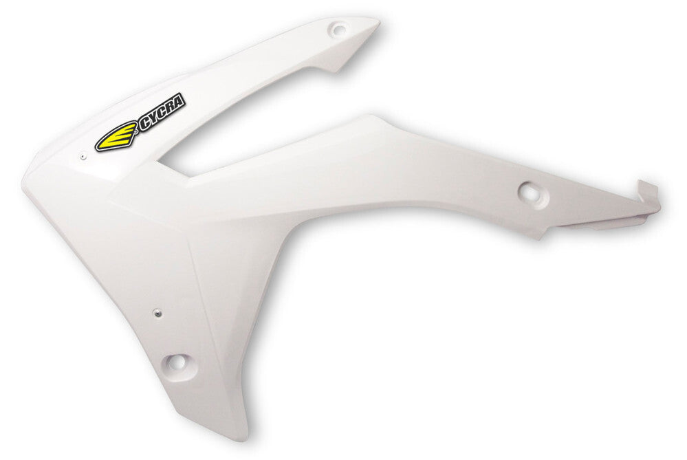 Cycra Powerflow Radiator Shrouds White for Honda CRF250R 14-17/CRF450R 13-16