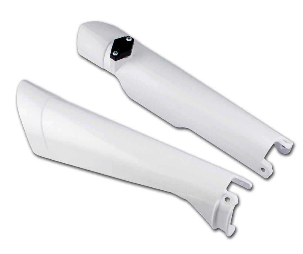 Cycra Fork Guards White for KTM 01-14/Husqvarna 09-12/Gas Gas 06-09