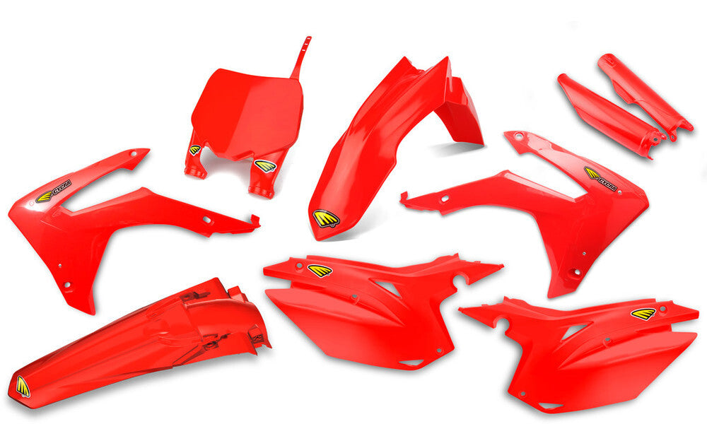 Cycra Powerflow Plastics Body Kit Red for Honda CRF250R 14-17/CRF450R 13-16