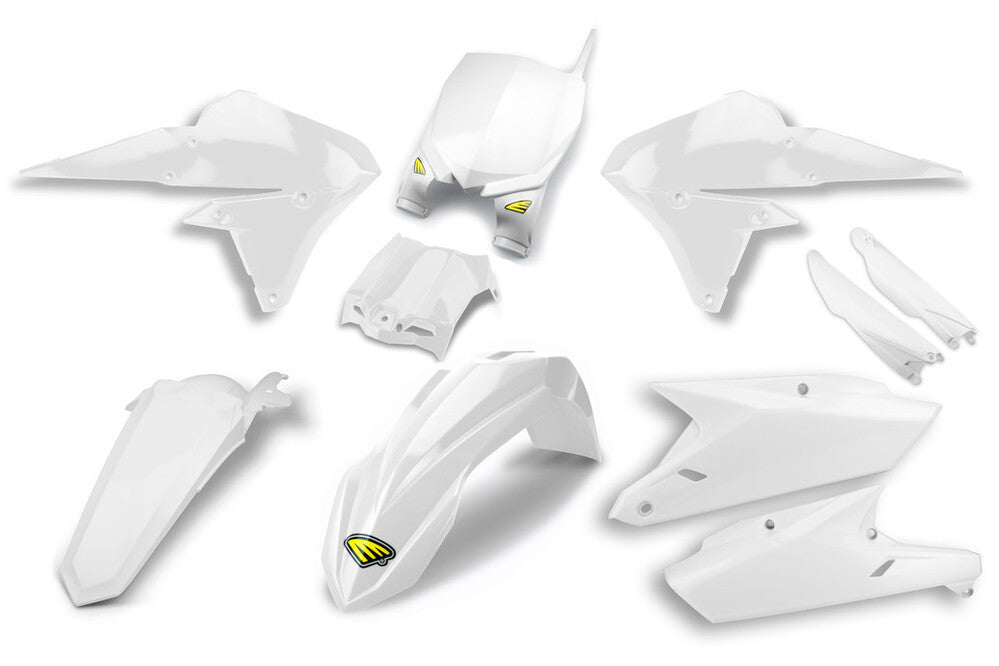 Cycra Powerflow Plastics Body Kit White for Yamaha YZ250F 14-18/YZ450F 14-17