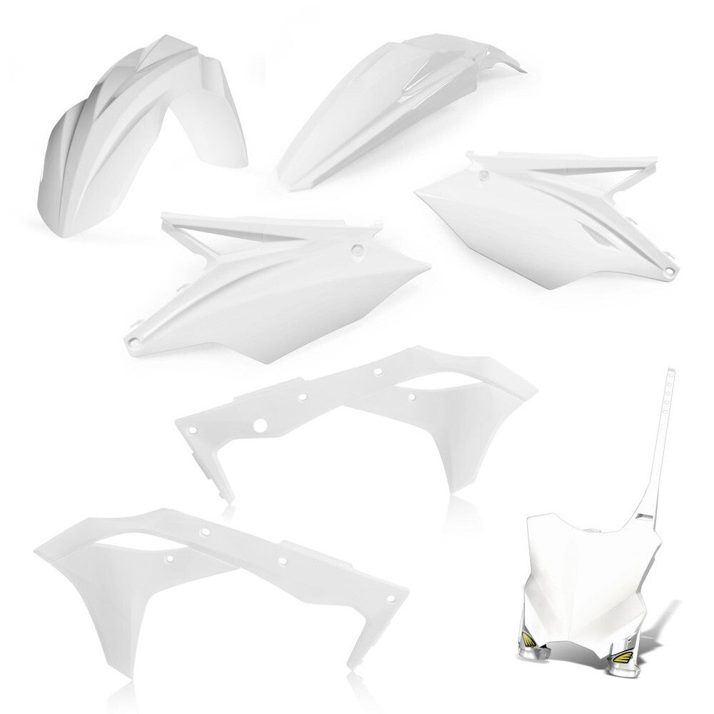 Cycra 5 Piece Replica Plastics Body Kit White for Kawasaki KX250 17-20