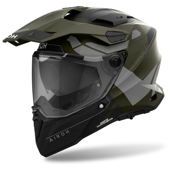 airoh evergreen helmet Airoh Commander 2 Reveal Military Green Helmet – EasyR