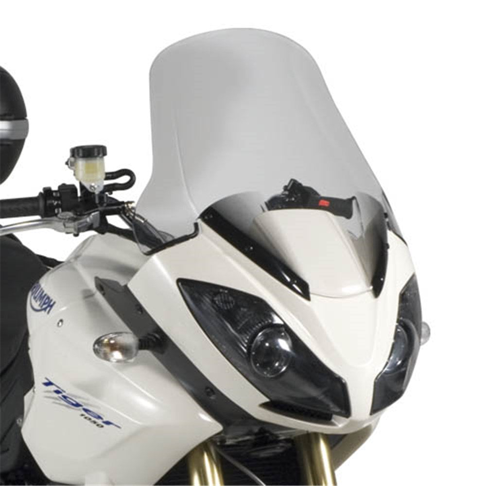Givi D225ST Clear Windshield 50.5 x 49.3cm for Triumph Tiger 1050 07-12/Tiger Sport 1050 13-20