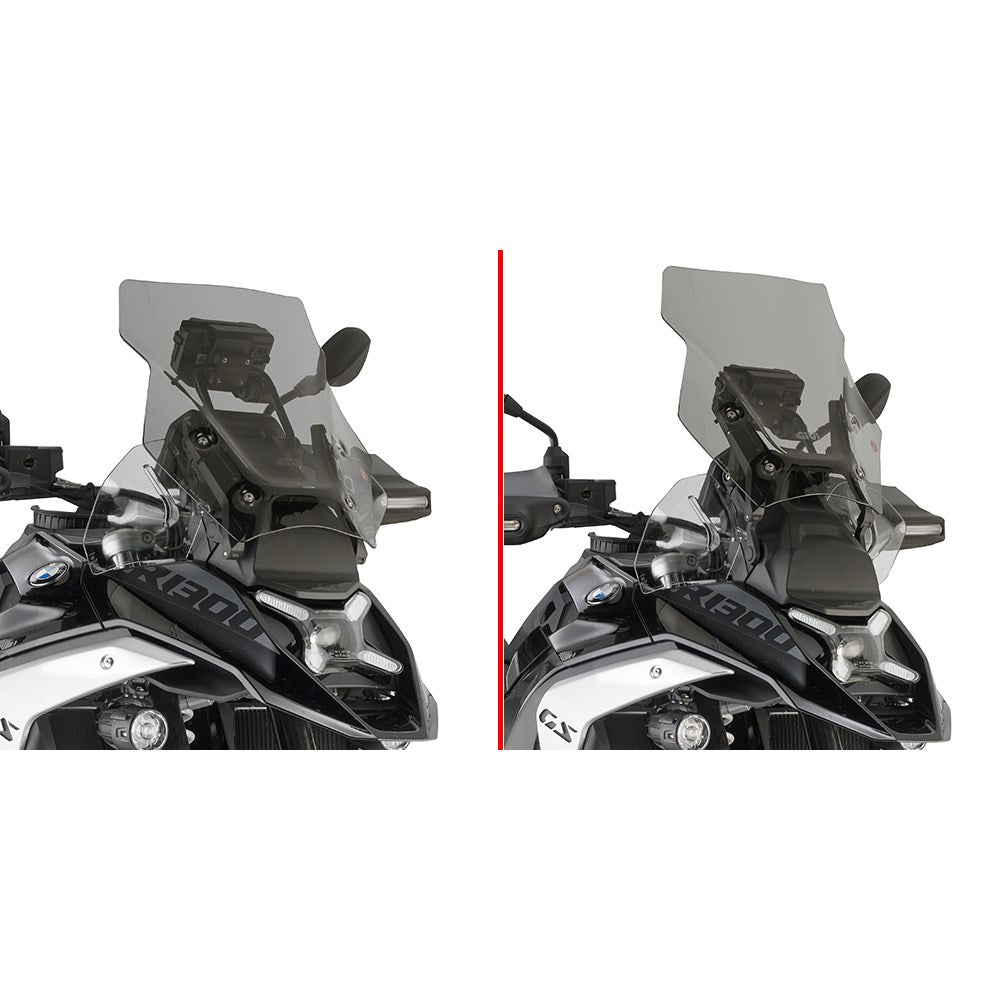 Givi D5143S Smoke Windshield 43 x 38.5cm for BMW R 1300 GS 24-Up/R 1300 GS Adventure 2025