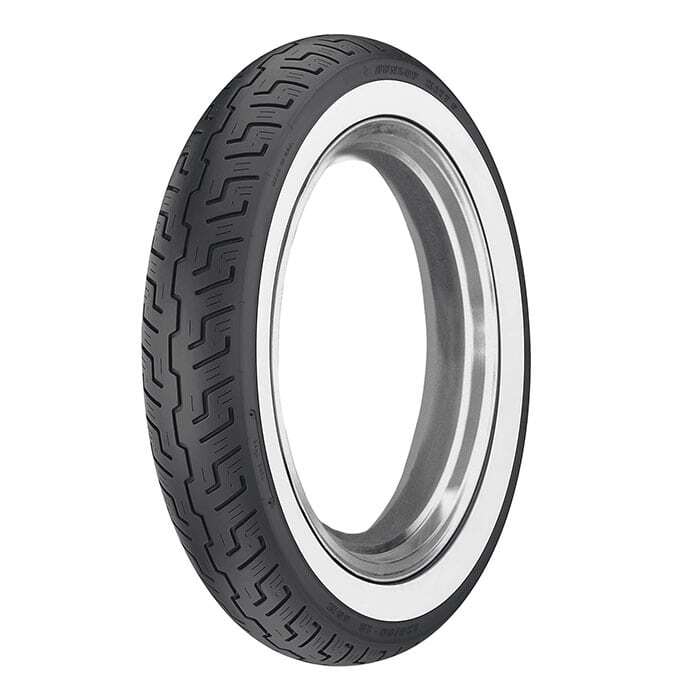 Dunlop K177 Wide White Wall Front Tyre 120/90 B-18 65H Tubeless