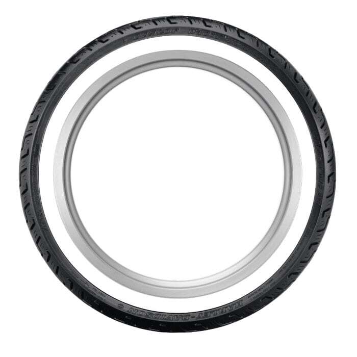 Dunlop D401 Wide White Wall Front Tyre 100/90-19 57H Tubeless