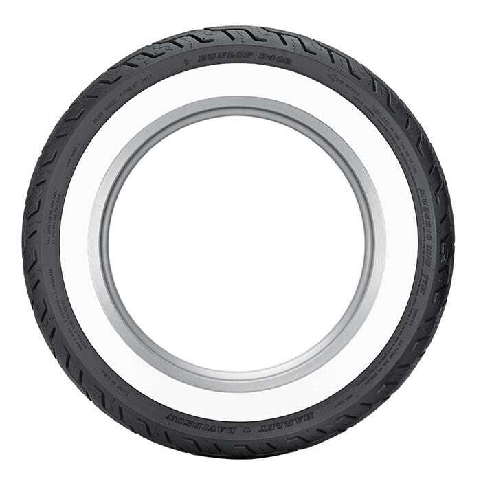 Dunlop D402 Wide White Wall Rear Tyre MT90 B-16 74H Tubeless [INTERNAL]