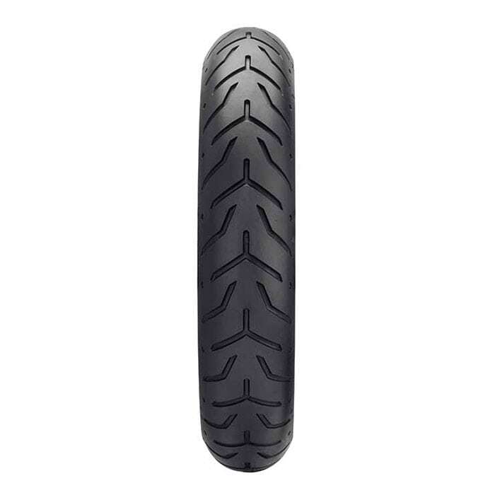 Dunlop D408 Narrow White Band Front Tyre 130/80 B-17 65H Tubeless