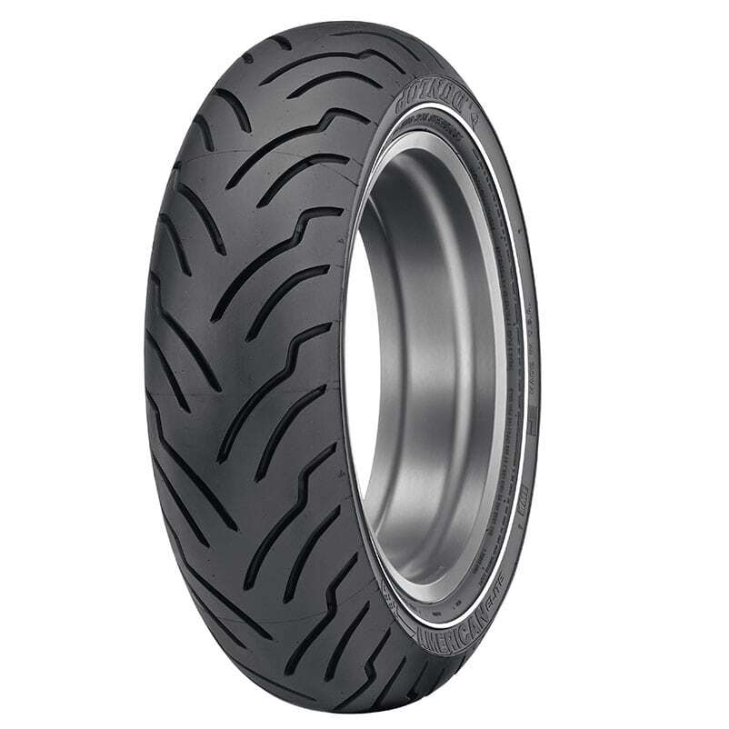 Dunlop American Elite Narrow White Wall Rear Tyre 180/65 B-16 MT 81H Tubeless