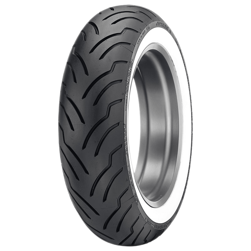 Dunlop American Elite Wide White Wall Rear Tyre 180/65 B-16 MT 81H Tubeless [INTERNAL]