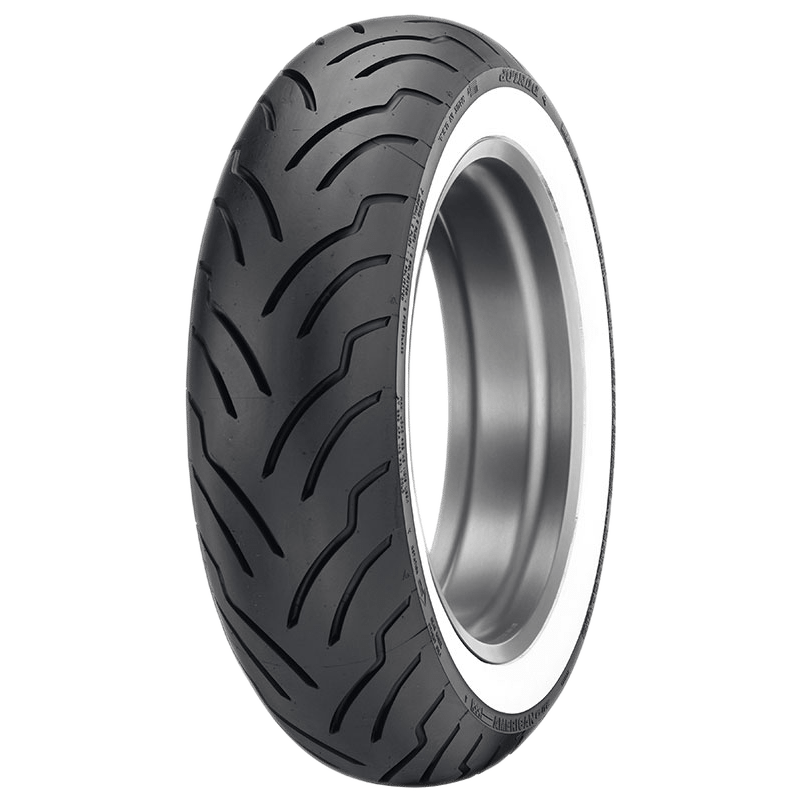 Dunlop American Elite Wide White Wall Rear Tyre MT90 B-16 MT 77H Tubeless