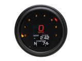 Dakota Digital DAK-MLX-2000-K 4.5" Tank Mount KPH Speedometer w/Tachometer Black for Big Twin 99-03