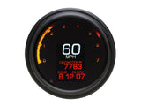 Dakota Digital DAK-MLX-2000-K 4.5" Tank Mount KPH Speedometer w/Tachometer Black for Big Twin 99-03