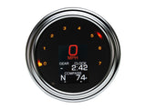 Dakota Digital DAK-MLX-2000 4.5" Tank Mount KPH Speedometer w/Tachometer Chrome for Big Twin 99-03