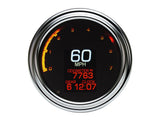 Dakota Digital DAK-MLX-2000 4.5" Tank Mount KPH Speedometer w/Tachometer Chrome for Big Twin 99-03