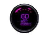 Dakota Digital DAK-MLX-3000-K 3-3/8" Round KPH Speedometer w/Tachometer Black for Dyna/Sportster 94-03