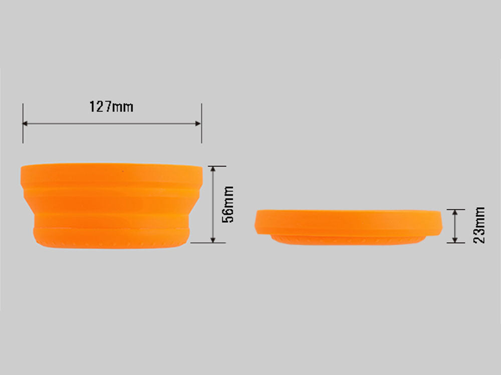 Daytona Parts Co DAY-31021 Collapsible Silicone Tray w/Magnetic Base Round