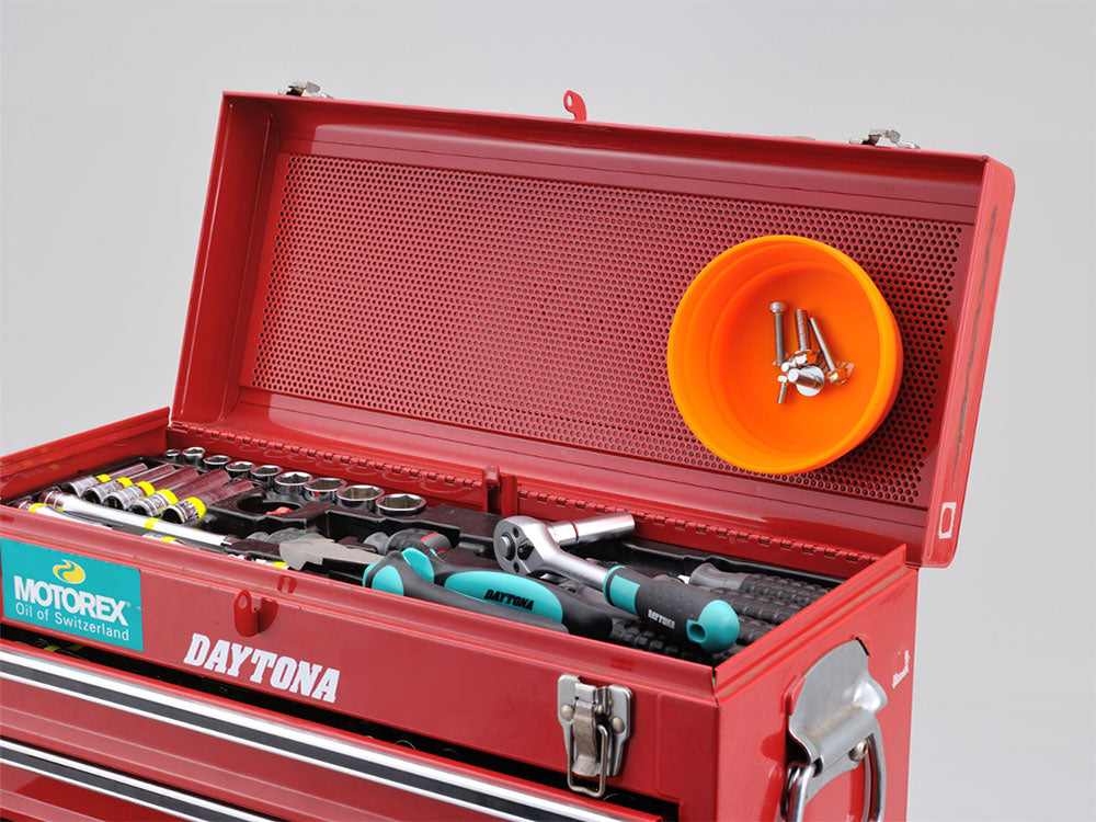 Daytona Parts Co DAY-31021 Collapsible Silicone Tray w/Magnetic Base Round
