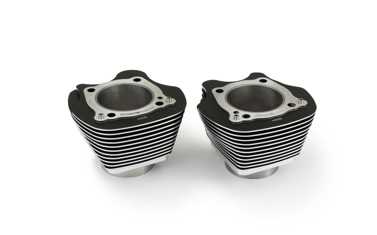 Daytona Parts Co DAY-80660 4.250" Bore Cylinder Set Black w/Highlighted Fins for Milwaukee-Eight Touring 17-Up/Softail 18-Up