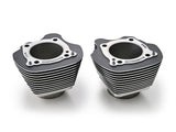 Daytona Parts Co DAY-81675 4.250" Bore Cylinder Head Set Black w/Highlighted Fins for Harley-Davidson Softail 18-24/Touring 17-23 Models