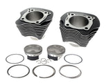 RSS DAY-81675-KB596 128ci Big Bore Kit w/Highlighted Fins Black (Includes KB 11.7:1 Compression Piston Kit) for Harley-Davidson Milwaukee-Eight 17-Up w/114ci or 117ci Engine