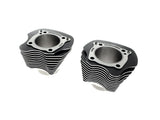 Daytona Parts Co DAY-81675 4.250" Bore Cylinder Head Set Black w/Highlighted Fins for Harley-Davidson Softail 18-24/Touring 17-23 Models