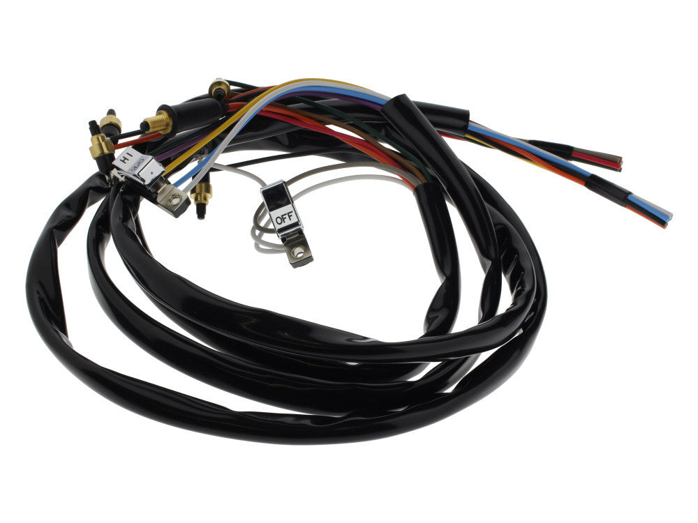 Daytona Parts Co DAY-85918 Handlebar Wiring Harness w/Chrome Switches for Big Twin/Sportster 72-81