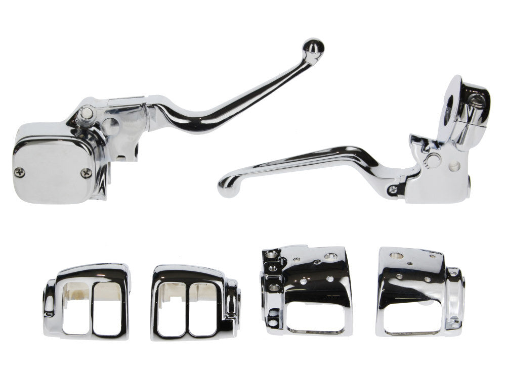 Daytona Parts Co DAY-87310 Handlebar Control Kit Chrome for most Dual Disc Big Twin/Sportster 96-11 Models