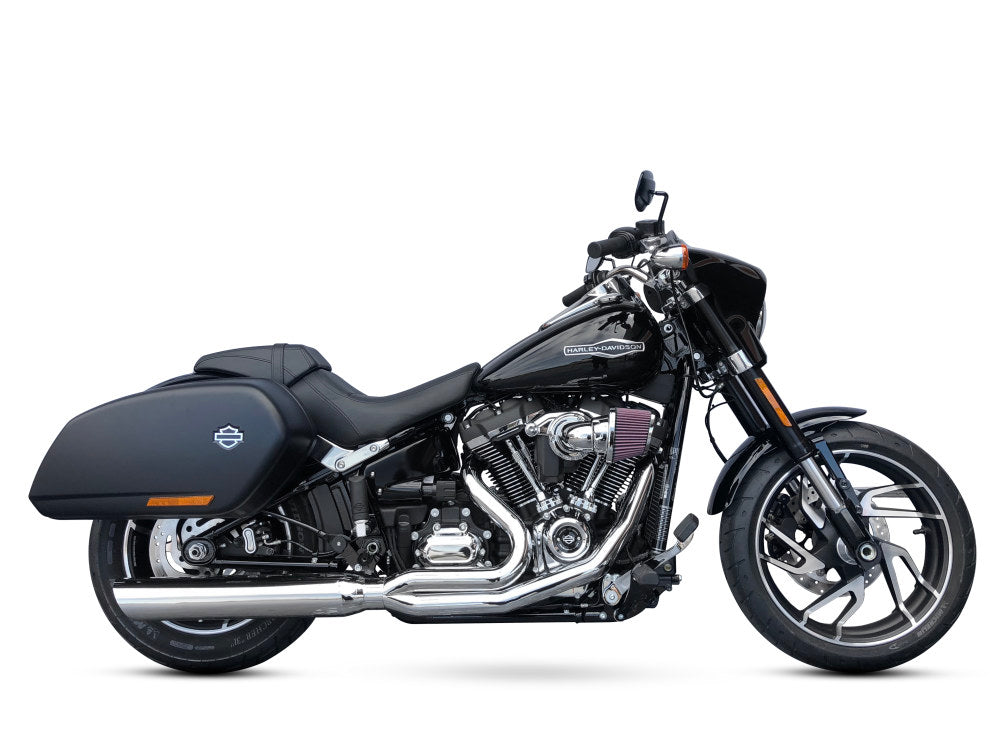 D&D Exhaust DD634N-32B Fat Cat 2-1 Exhaust Chrome w/Straight Muffler for Harley-Davidson Softail Heritage/Low Rider ST 25-Up Models