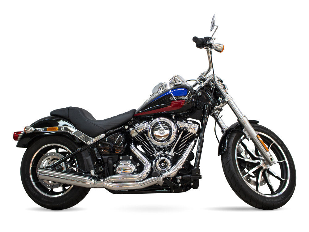 D&D Exhaust DD635Z-32F Low Cat 2-1 Exhaust Chrome for Softail 18-Up Non-240 Tyre Models