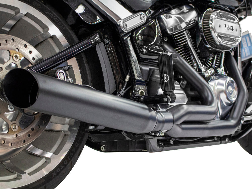 D&D Exhaust DD639Z-31F Low Cat 2-1 Exhaust Black for Breakout/Fat Boy 18-Up/FXDR 19-Up