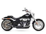 D&D Exhaust DD640Z-31C Bob Cat 2-1 Exhaust Black w/Carbon Fibre Sleeve Muffler for Breakout/Fat Boy 18-Up/FXDR 19-Up